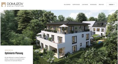 Website Domuzov Architektur