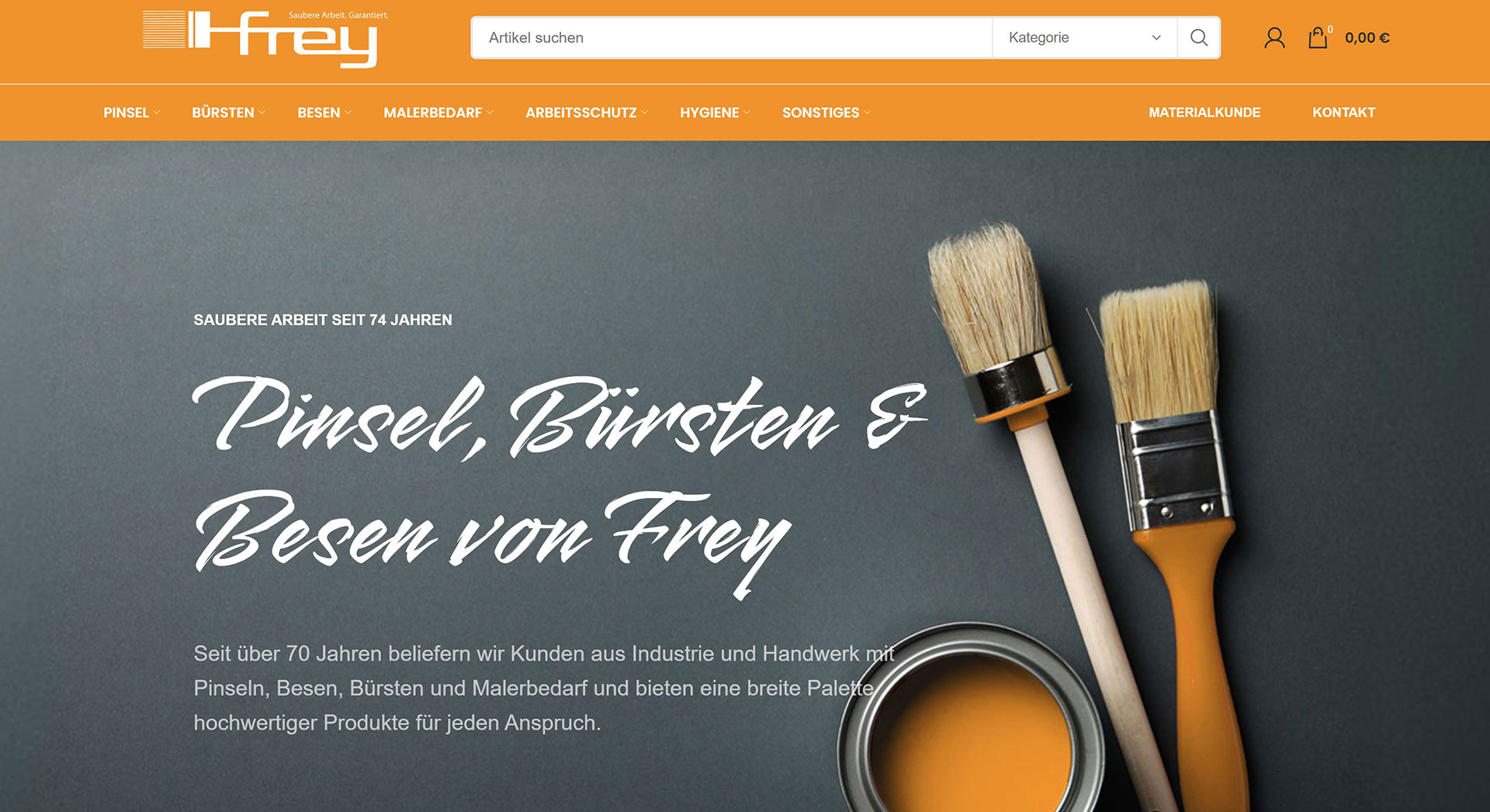 Website Adolf Frey GmbH