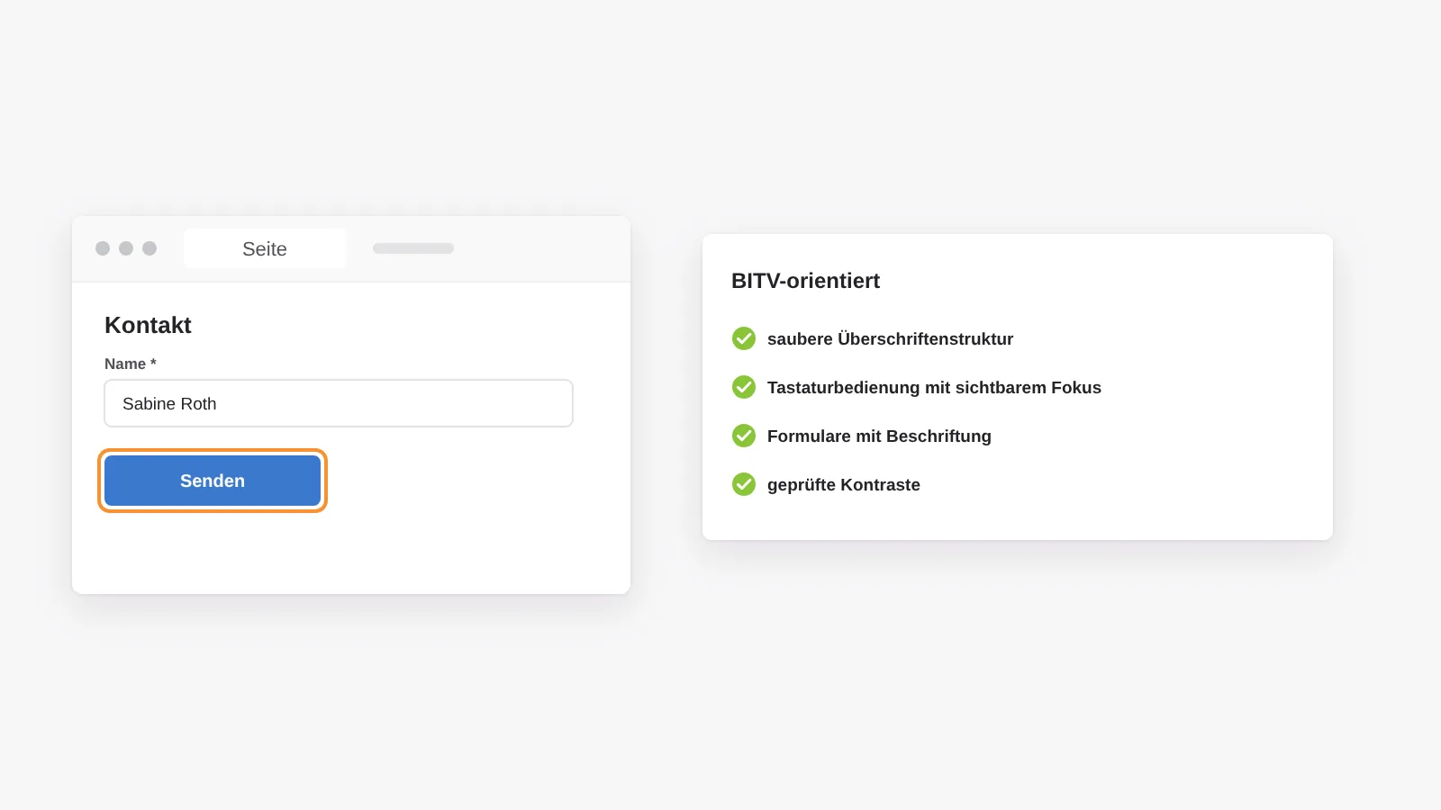 Elementor und Barrierefreiheit: mit den richtigen Bausteinen entstehen BITV-orientierte Seiten mit Struktur, Tastaturfokus, beschrifteten Formularen und geprüften Kontrasten