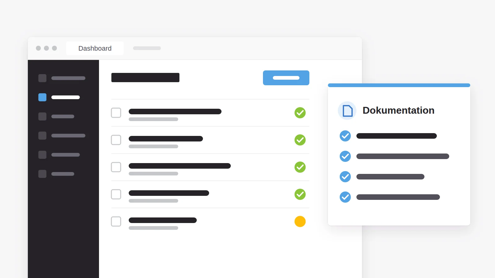 WordPress-Verwaltung mit gepflegten Seiten und einer Dokumentation zur Einrichtung