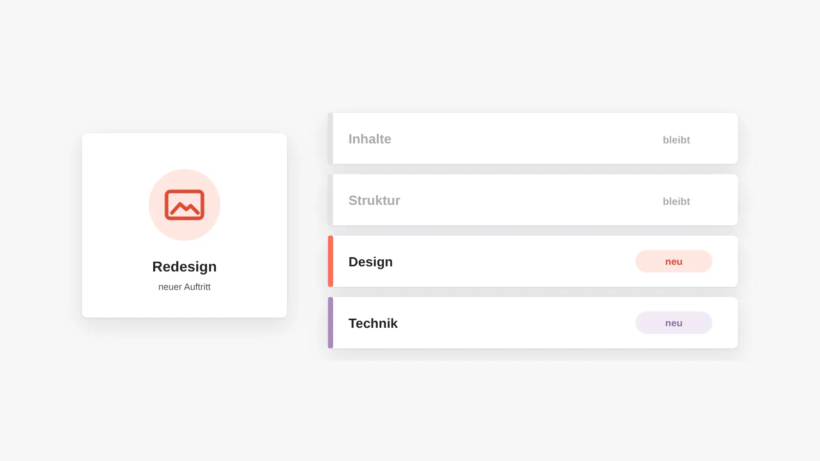 Redesign: Inhalte und Seitenbaum bleiben, Design und Technik werden erneuert